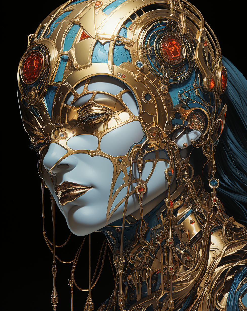 صورة مولدة بالذكاء الاصطناعي: Midjourney prompt: an artwork depicting an armored man wearing a helm... (نموذج Midjourney - صور شخصية)