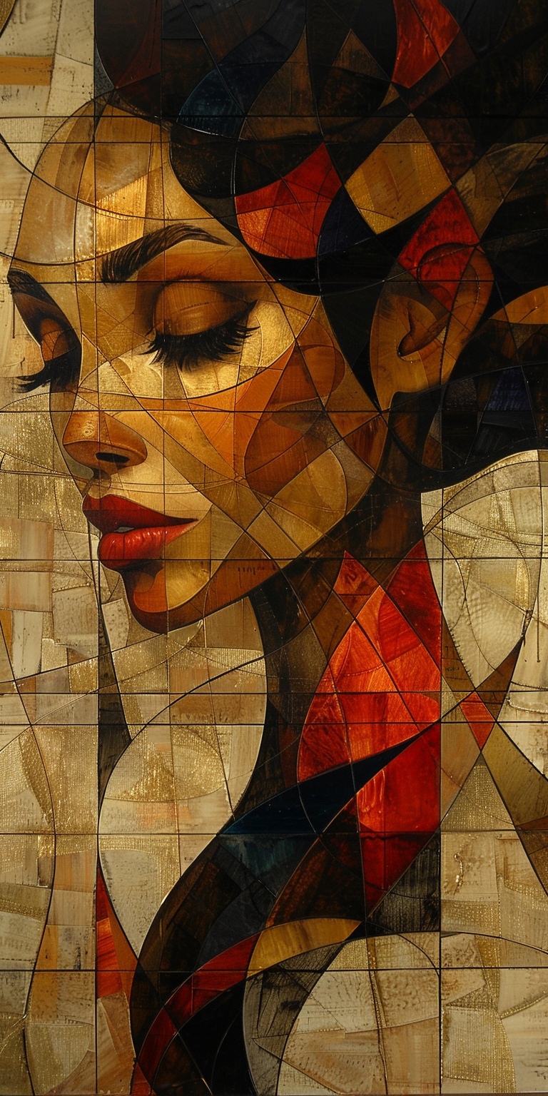 AI generated: Midjourney prompt: oil painting of a beautiful woman, in the style of... (Midjourney - Portraits)