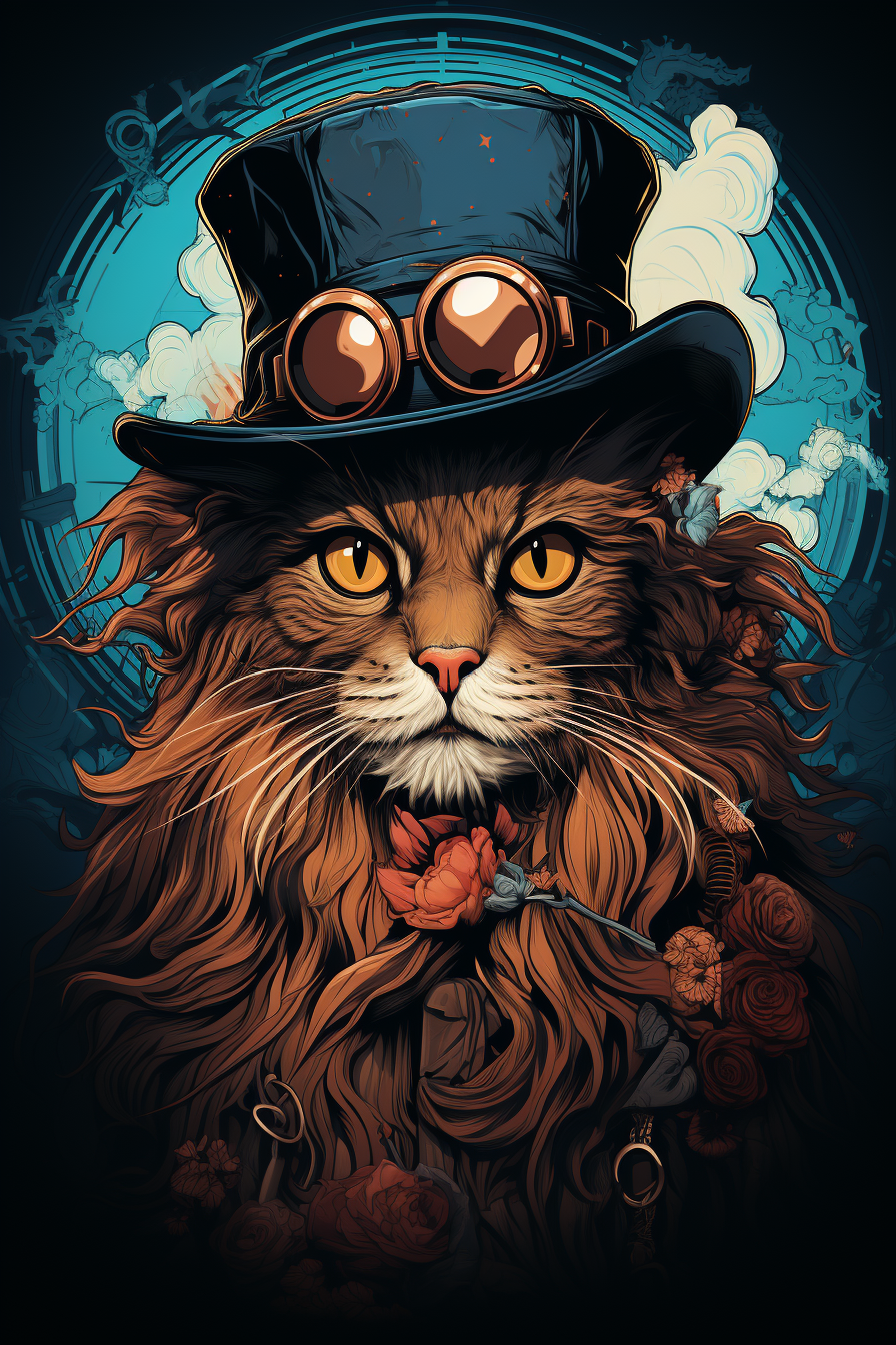 AI generated: Portrait of a Gentleman Cat (Midjourney - Portraits)
