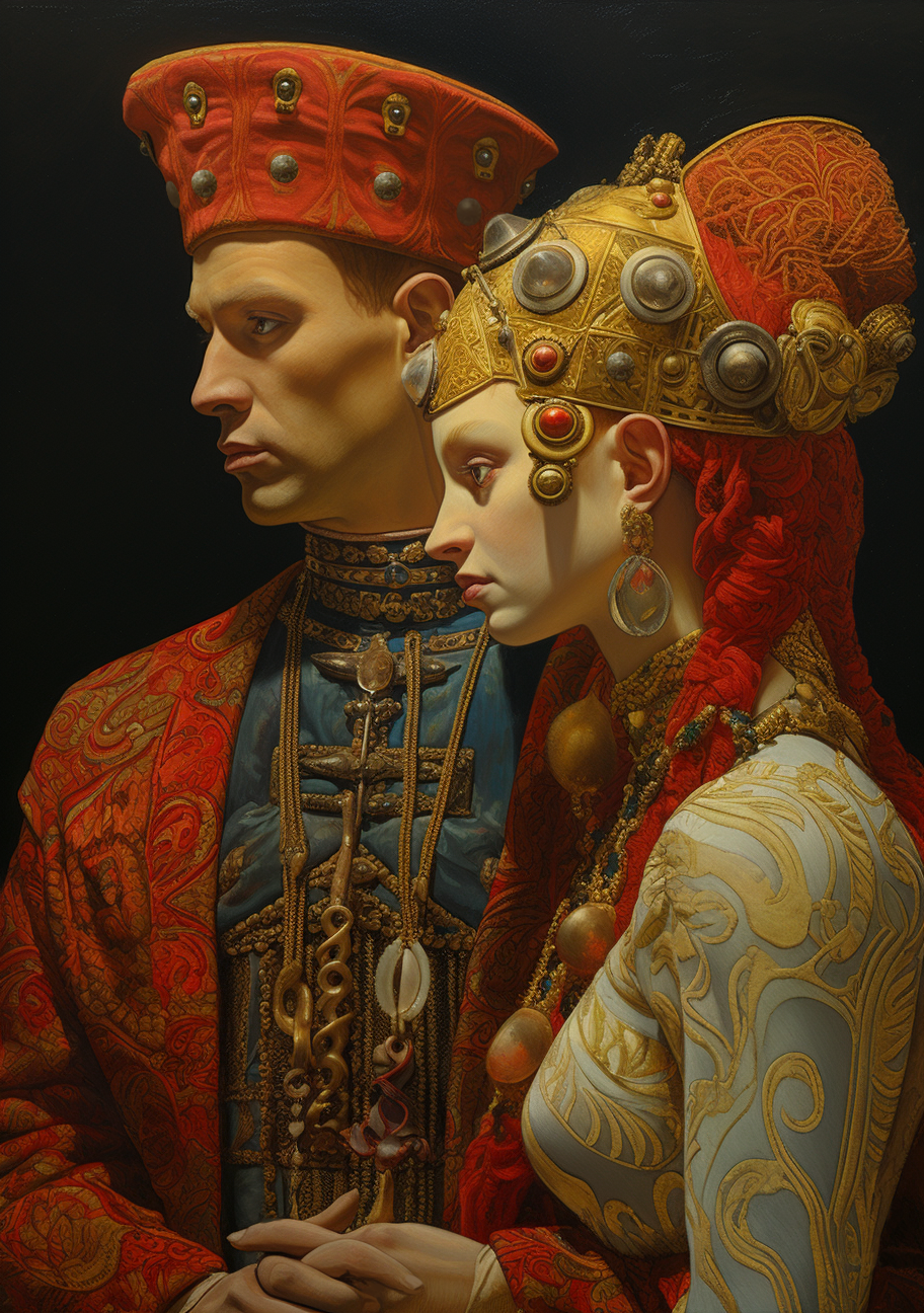 AI generated: A fantastic couple (Midjourney - Portraits)