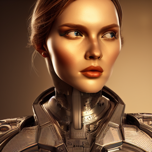Stable Diffusion prompt: Artificial intelligence female f...