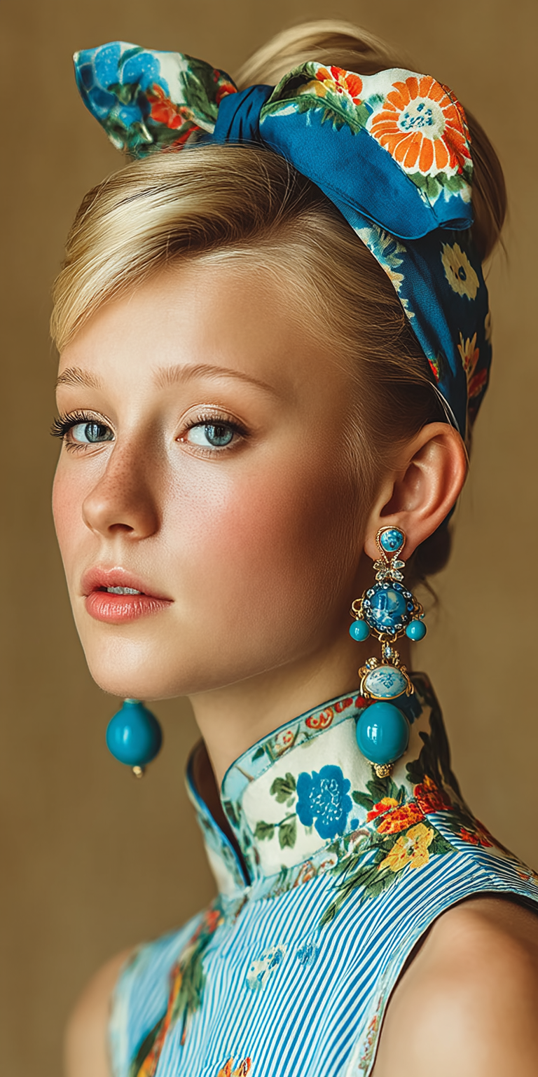 Midjourney prompt: close-up of a stunning fashion model, ultra-realis... - Midjourney