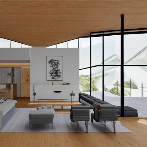 Stable Diffusion prompt: Modern country house in Korea Mo...