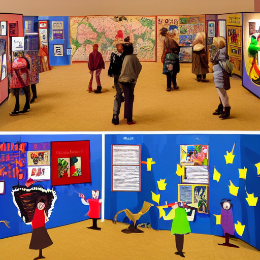 Stable Diffusion prompt: Exhibition Zone 1: International...
