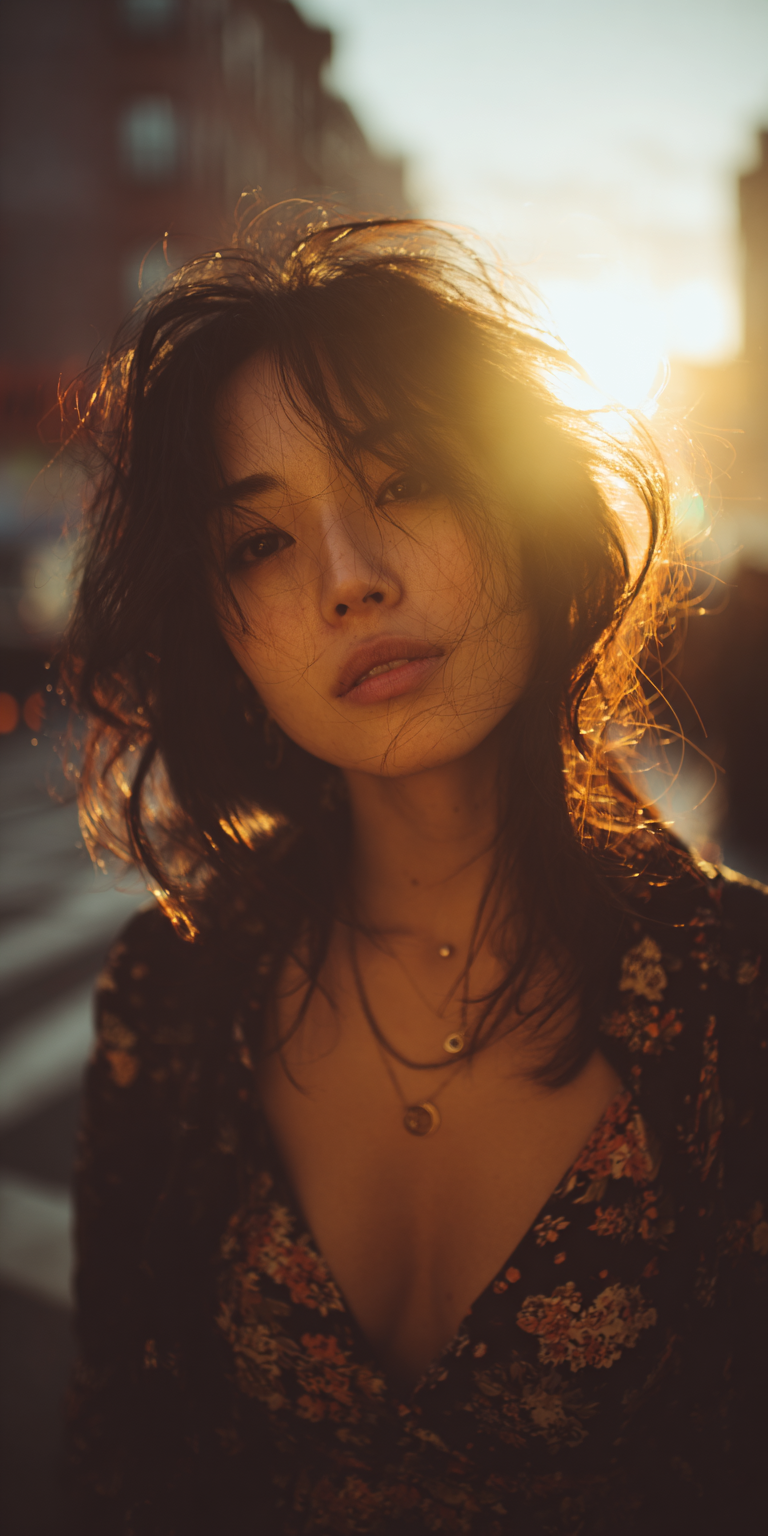 صورة مولدة بالذكاء الاصطناعي: Midjourney prompt: Asian woman, mid 20s --ar 1:2 --raw --profile n19t... (نموذج Midjourney - صور شخصية)