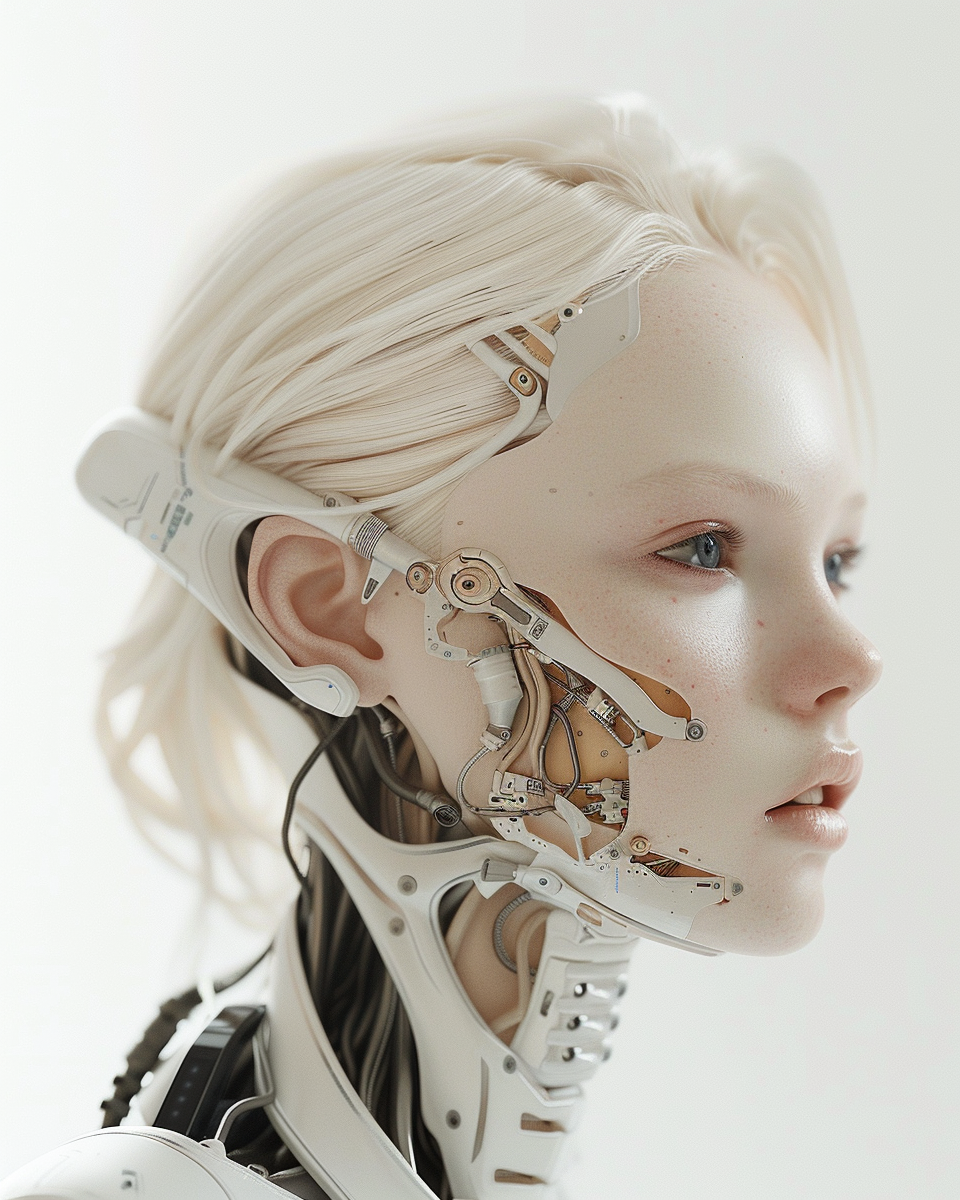 AI generated: Midjourney prompt: A photo of an attractive blonde woman with visible... (Midjourney - Photography)