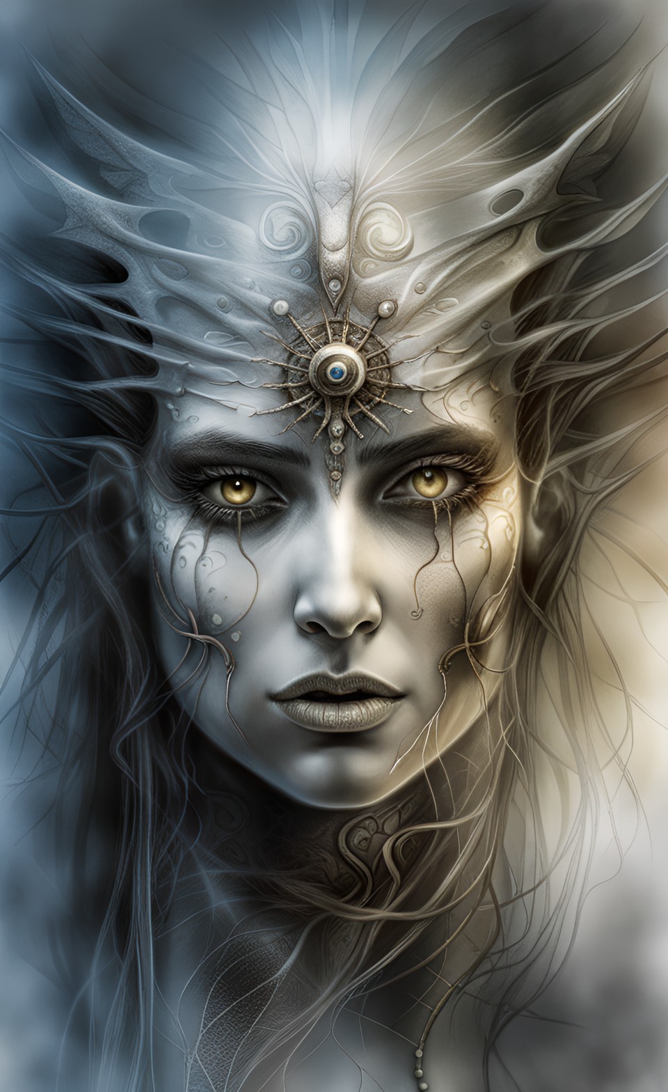 AI generated: "The Cosmic Eternal Empress of Celestia" (Stable Diffusion - Concept Art)