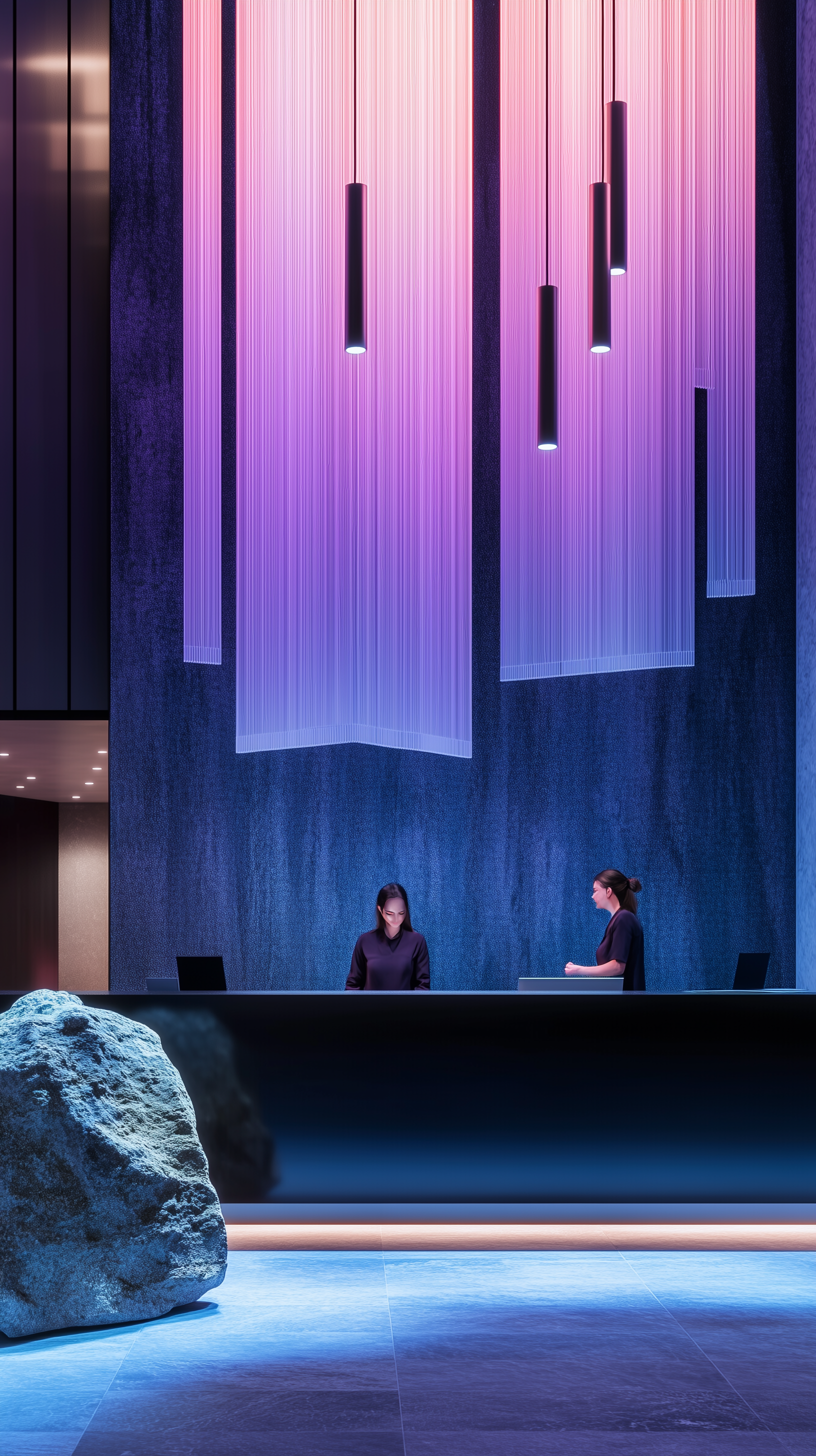 AI generated: Reception desk (Midjourney - Interior Design)