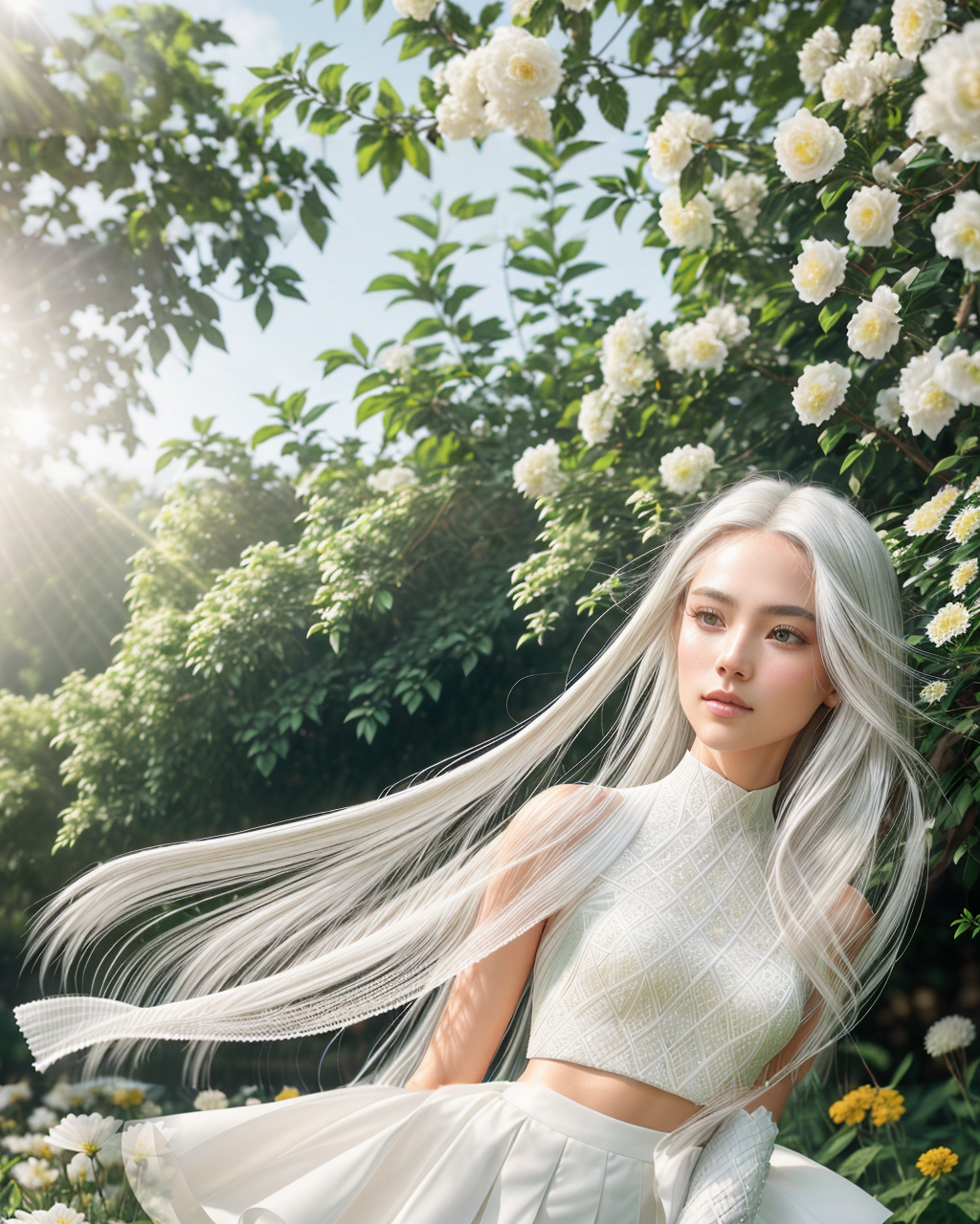 صورة مولدة بالذكاء الاصطناعي: DEjANULIA -Beautiful morning AND flower (نموذج Stable Diffusion - صور شخصية)