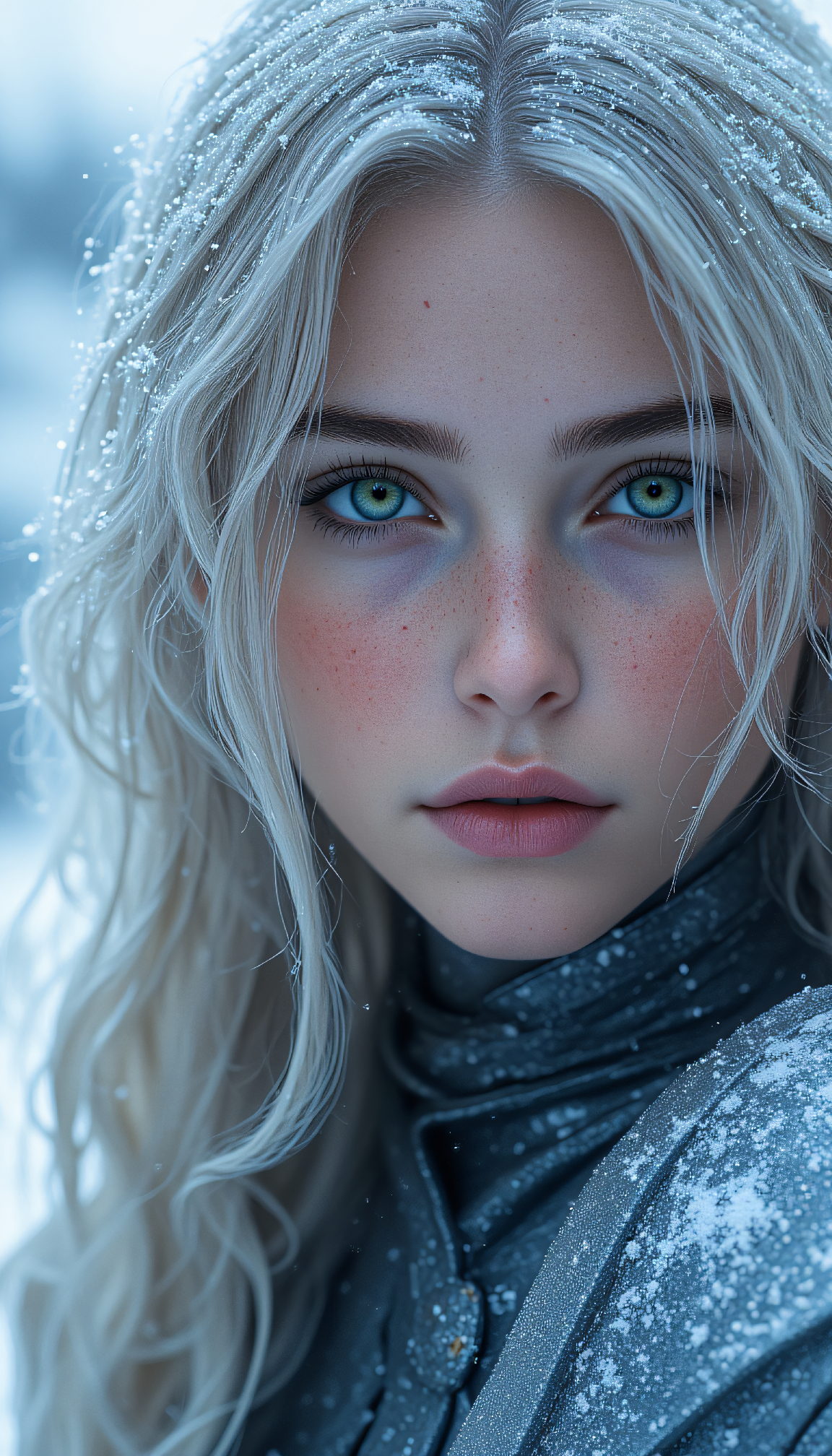 FLUX prompt: surrealist, Fantasy Fashion close up on face photo... - FLUX