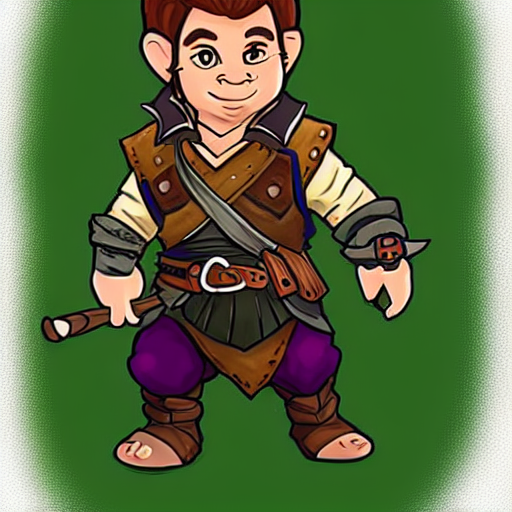 Stable Diffusion prompt: A dungeons and dragons style hal...
