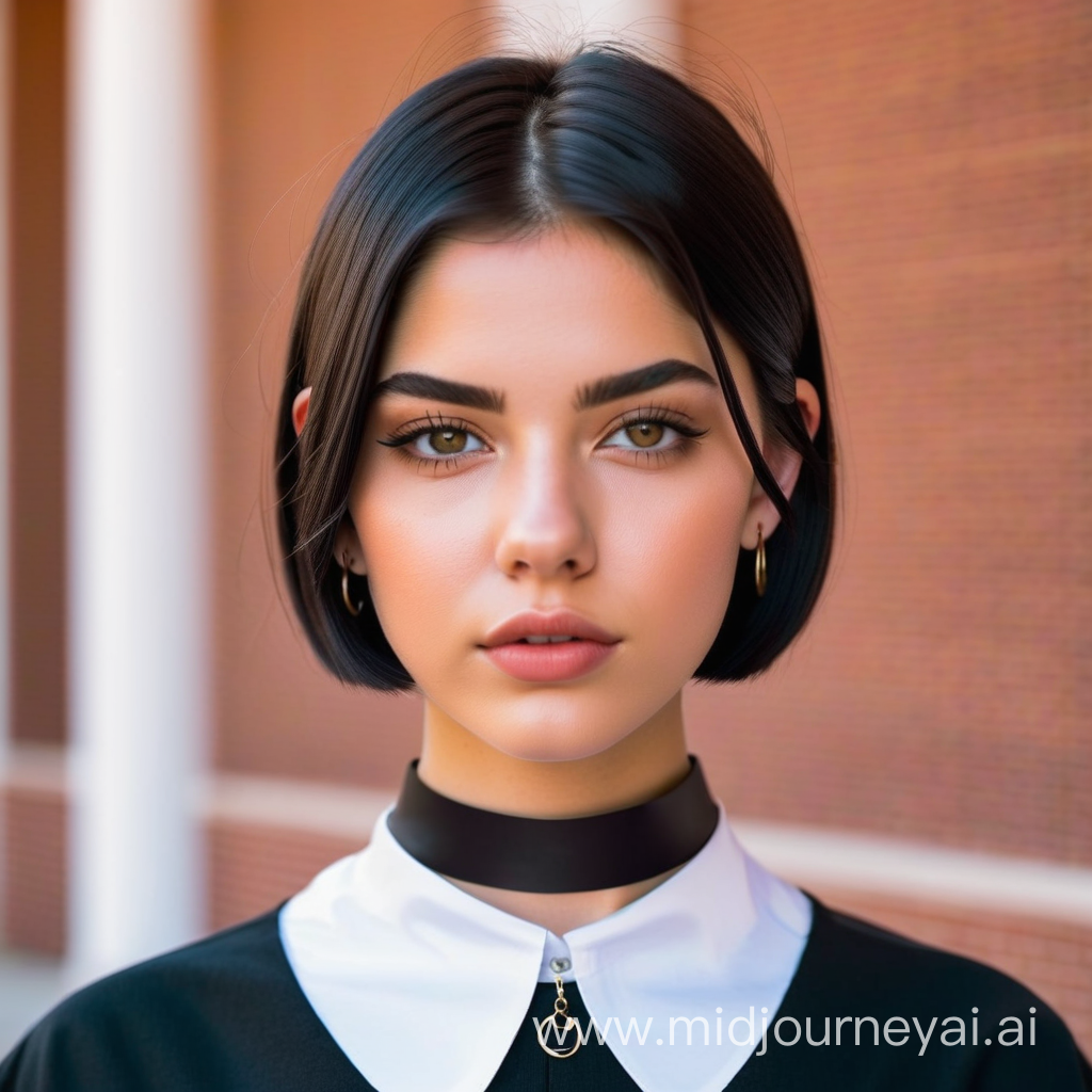 AI generated: Midjourney prompt: girl collar (Midjourney - Portraits)