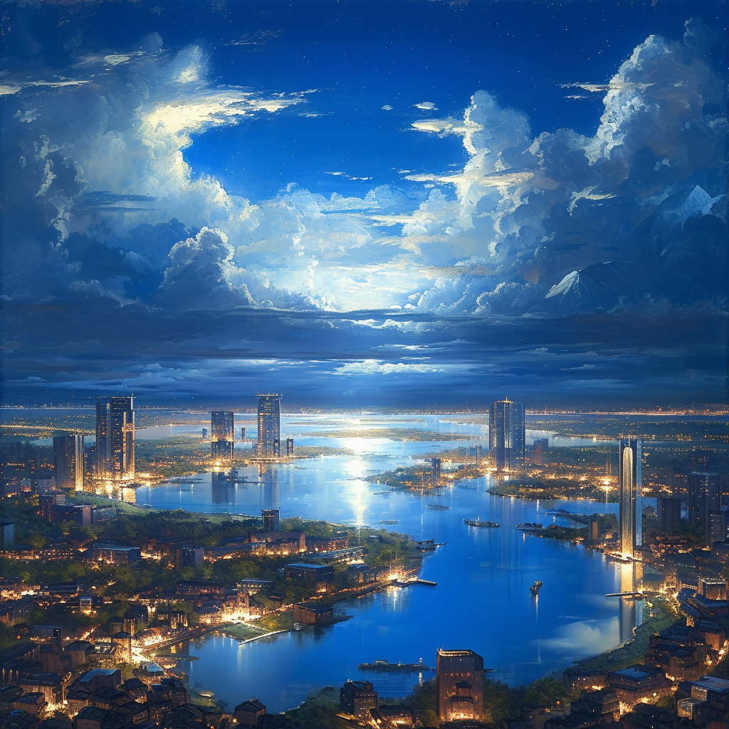 صورة مولدة بالذكاء الاصطناعي: Midjourney prompt: incredible ultra detailed cityscape of future at m... (نموذج Midjourney - مناظر طبيعية)