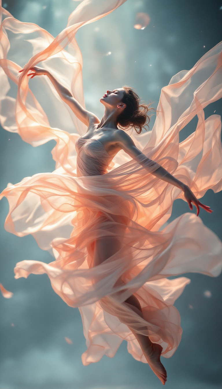 صورة مولدة بالذكاء الاصطناعي: FLUX prompt: A **surreal, dreamlike portrait** capturing the **... (نموذج FLUX - صور شخصية)