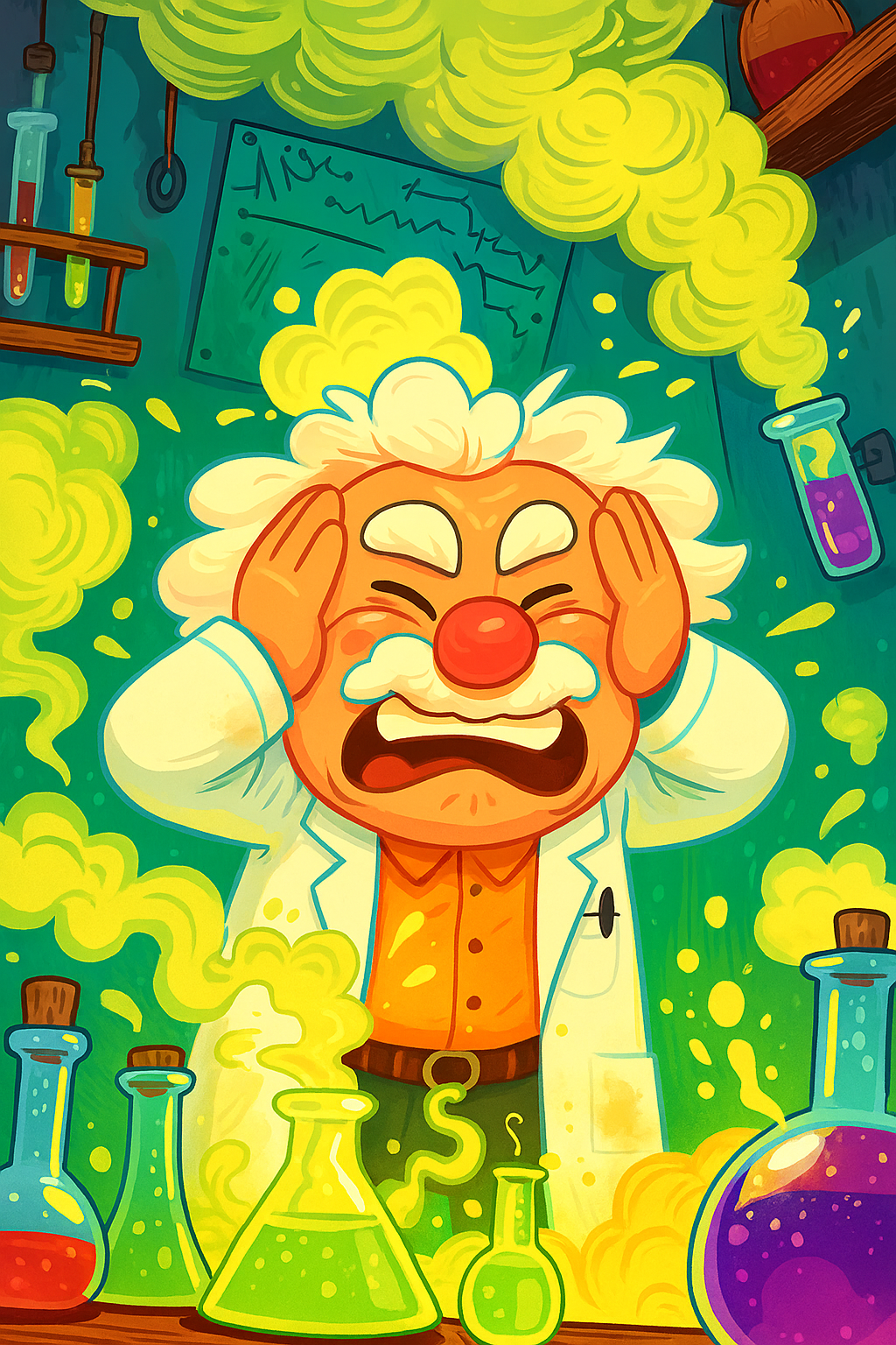 AI generated: ChatGPT Image prompt: Create a humorous and vividly colored illustration... (ChatGPT Image - Concept Art)