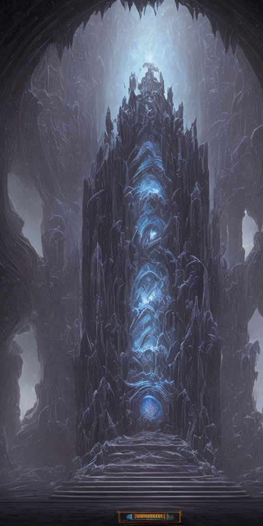 AI generated: Openjourney prompt: Lich King's Throne Room, Realm of Undying Dominion... (Openjourney - Concept Art)