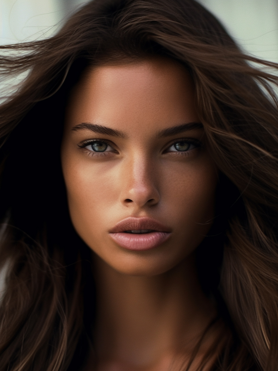 Midjourney prompt: a close up of a woman with long hair, by Juan O'Go... - Midjourney