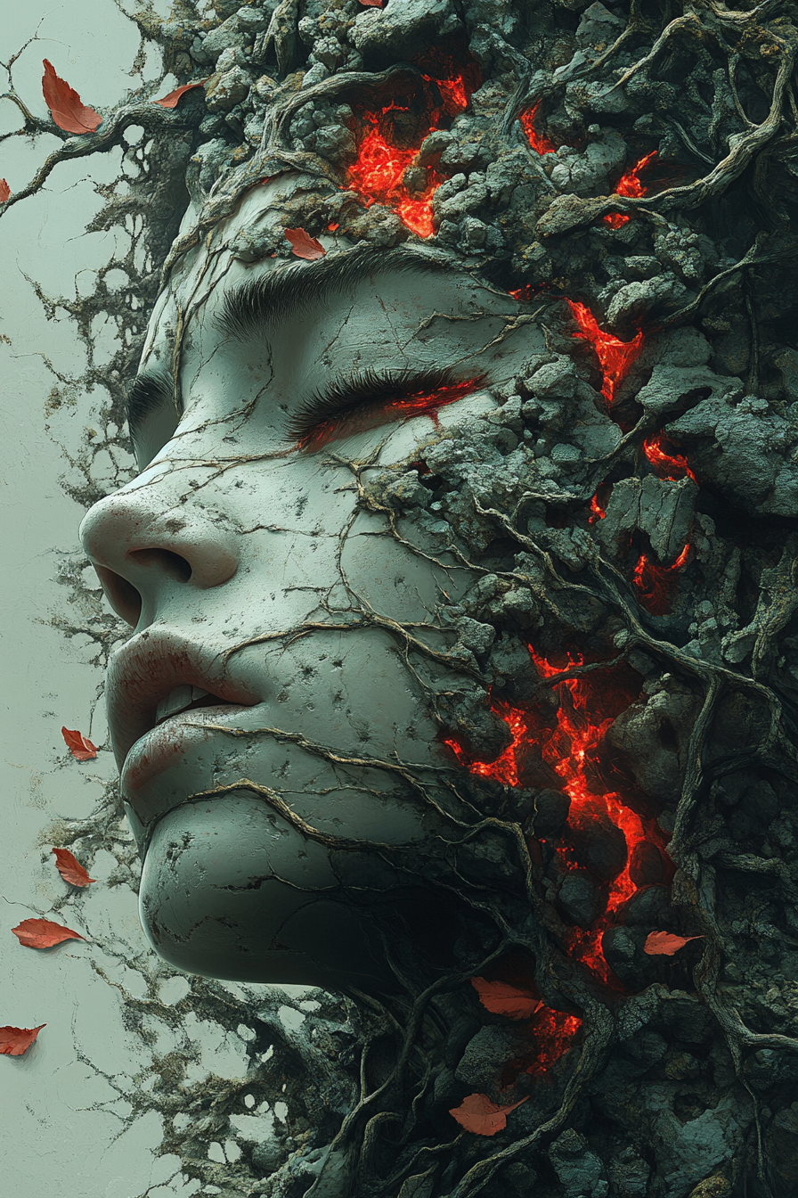 صورة مولدة بالذكاء الاصطناعي: Midjourney prompt: brutal wonder --ar 2:3 --stylize 1000 --v 6.1 (نموذج Midjourney - فن مفاهيمي)