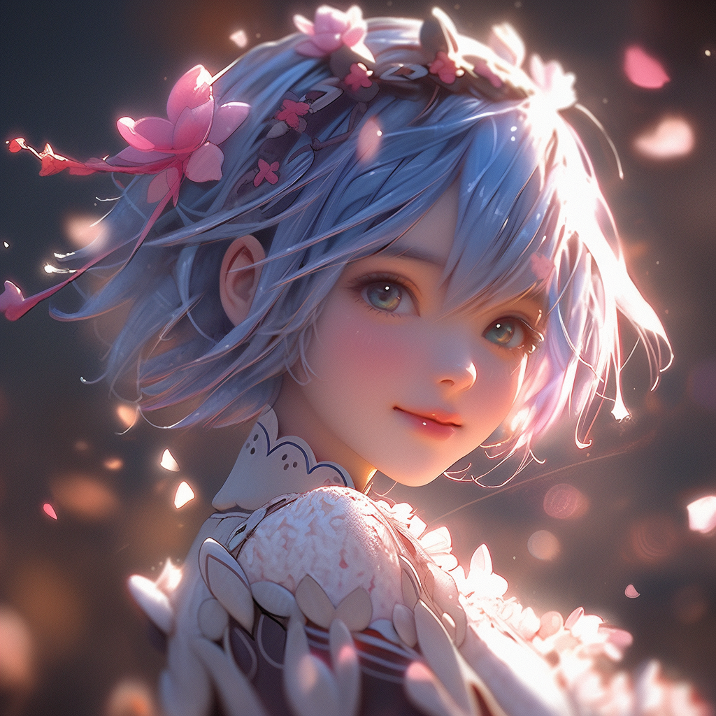 AI generated: Rem, Re:Zero (Midjourney - Anime)