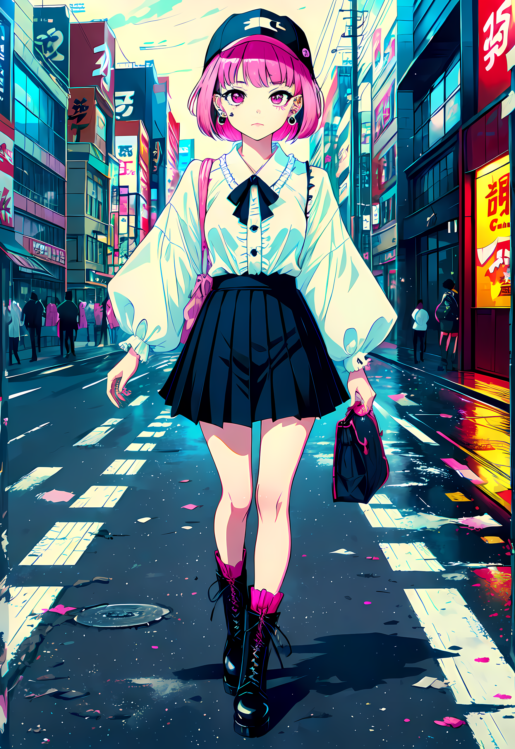 AI generated: Akihabara Girl (Stable Diffusion - Anime)
