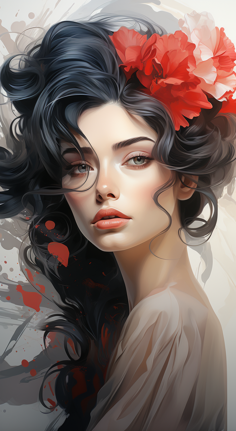 AI generated: Midjourney prompt: drawing drawing teoria art, in the style of femini... (Midjourney - Portraits)