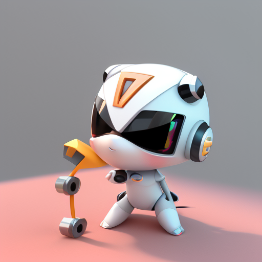 DreamShaper prompt: 3d image, cute AI bolt 