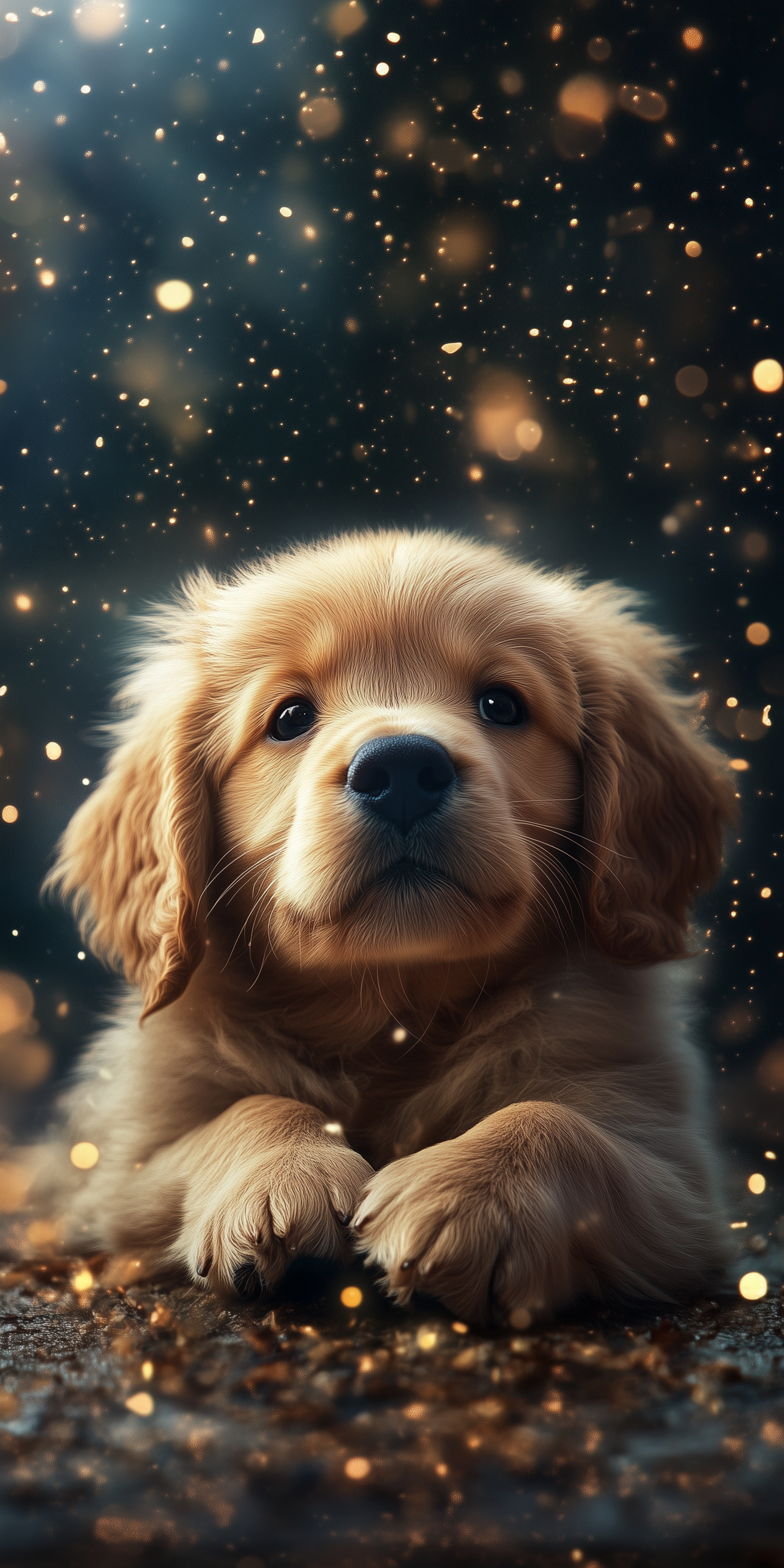صورة مولدة بالذكاء الاصطناعي: Puppy Charm (نموذج Midjourney - حيوانات وطبيعة)