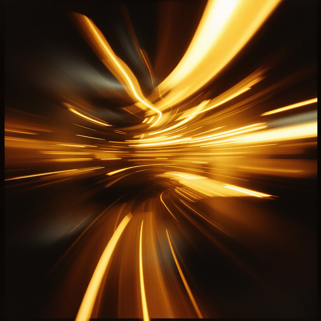 FLUX prompt: A cinematic abstract photo with heavy motion blur,... - FLUX