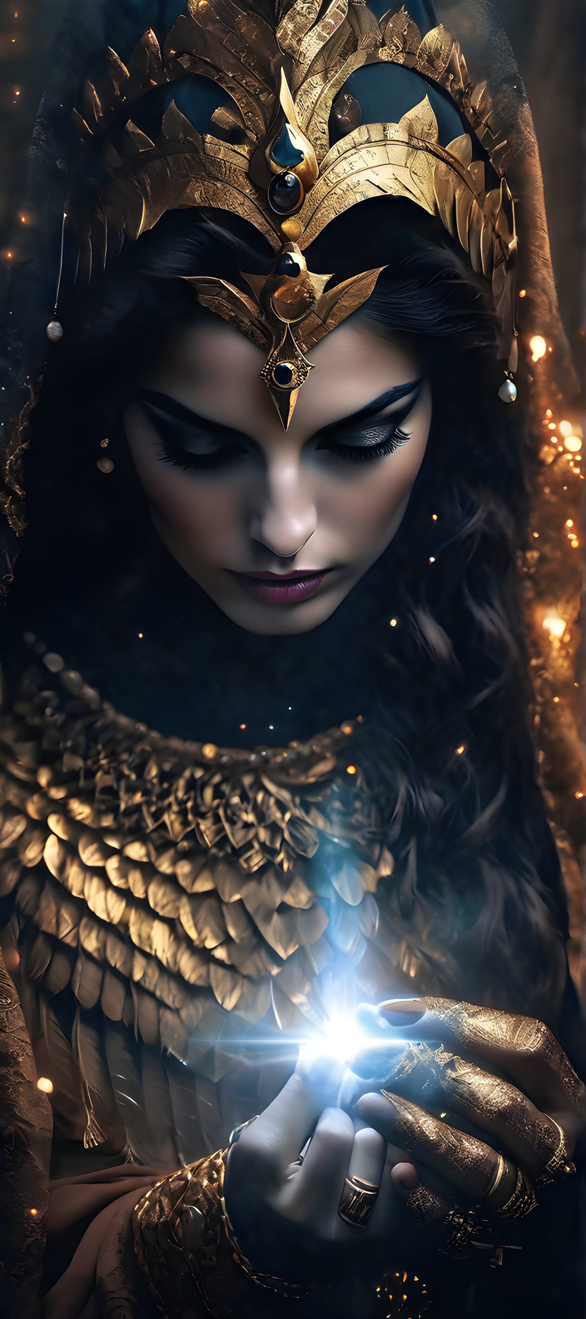 AI generated: Stable Diffusion prompt: The gods we can touch from the light that rests wi... (Stable Diffusion - Photography)