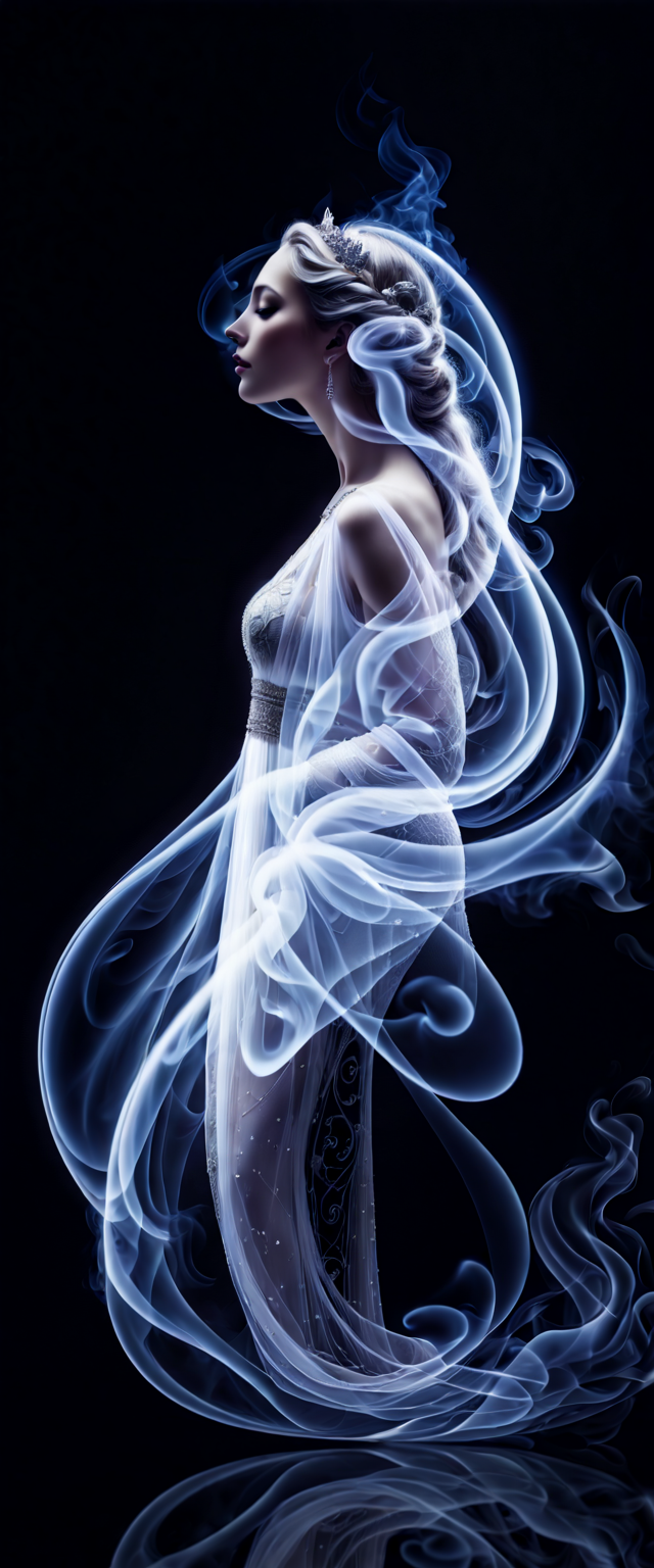 AI generated: Stable Diffusion prompt: The image features a smoke-like representation of ... (Stable Diffusion - Concept Art)