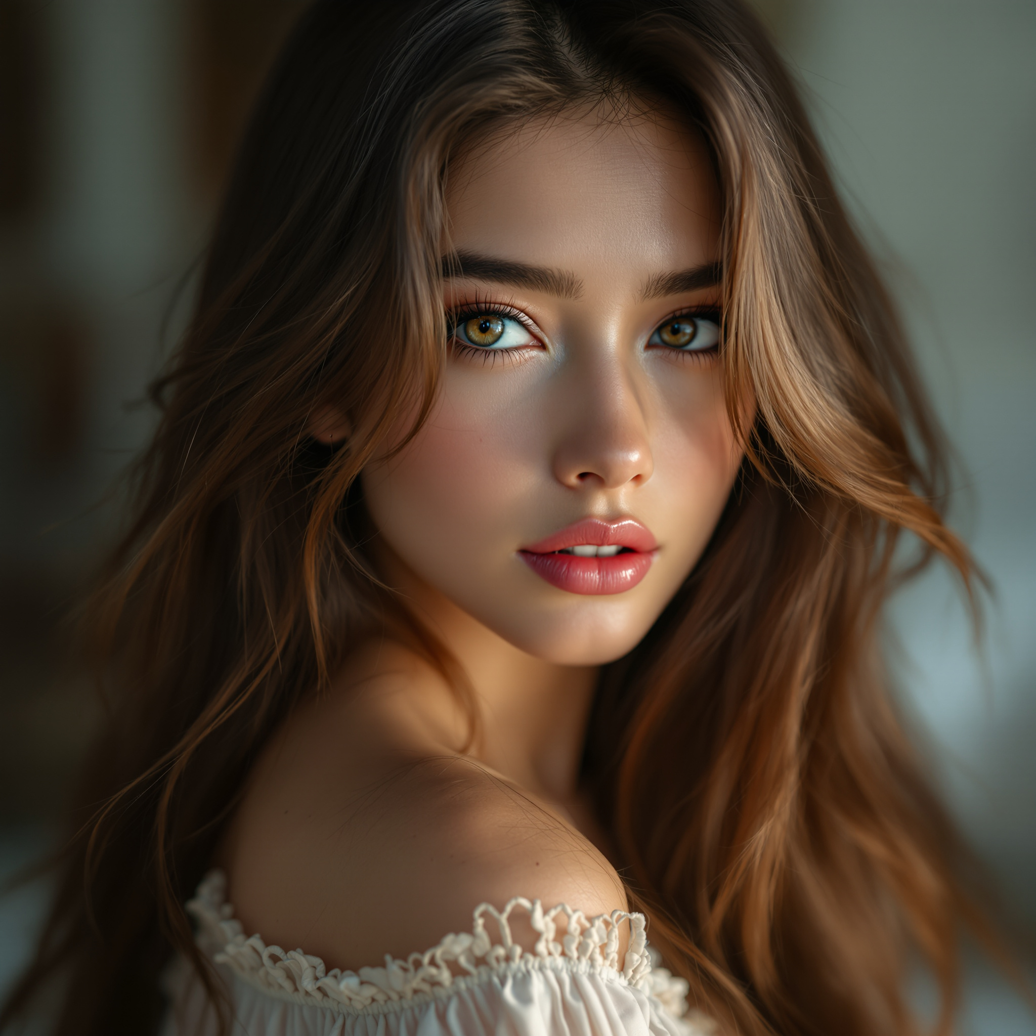 FLUX prompt: A hyper-realistic compose, hot, beautiful girl, 18... - FLUX