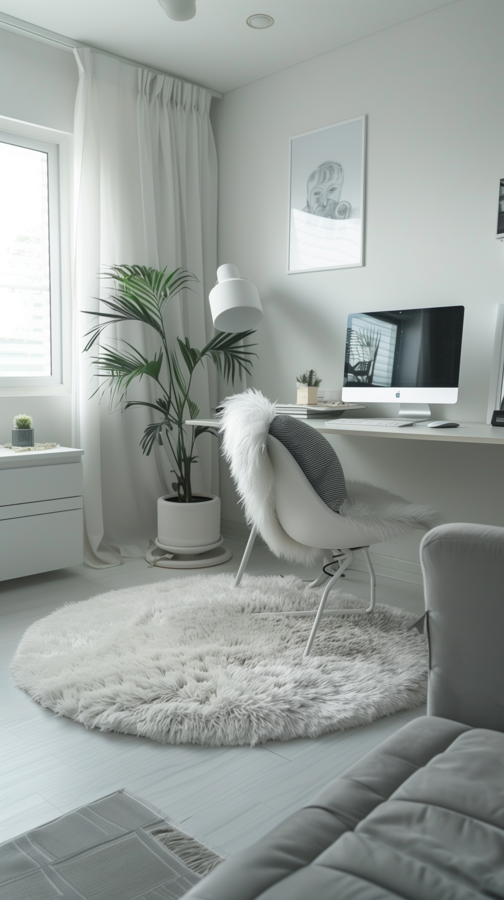 AI generated: Home office interior (Midjourney - Interior Design)