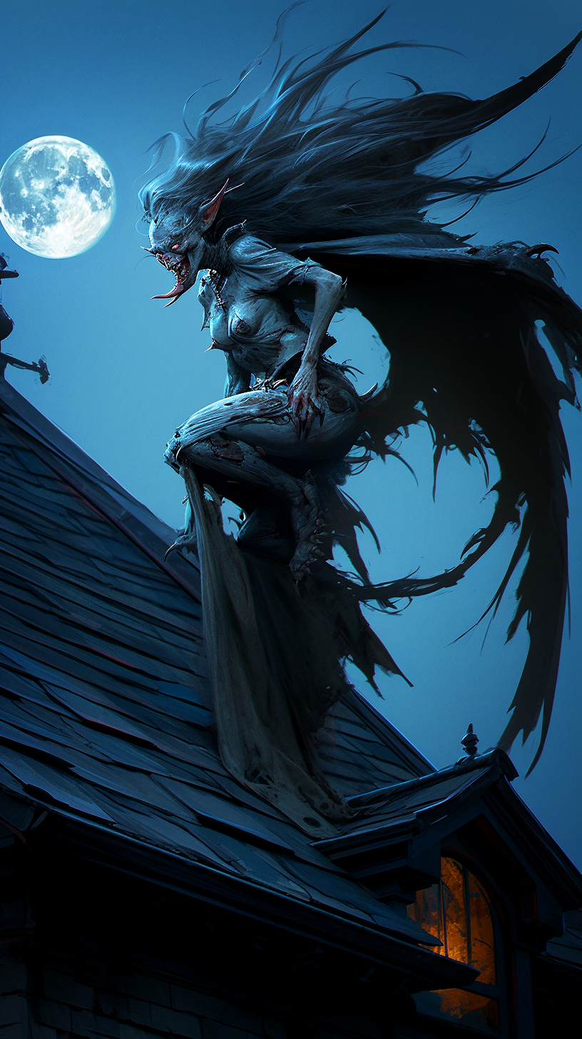 AI generated: Philippine Creatures: Aswang (Midjourney - Concept Art)