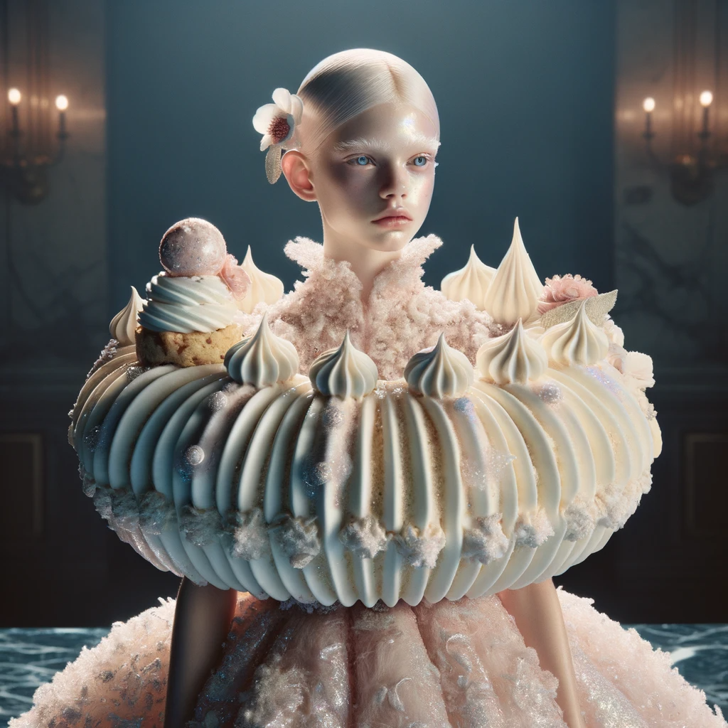DALL·E prompt: Fashion Photography: A hyper-realistic, surreal po... - DALL·E