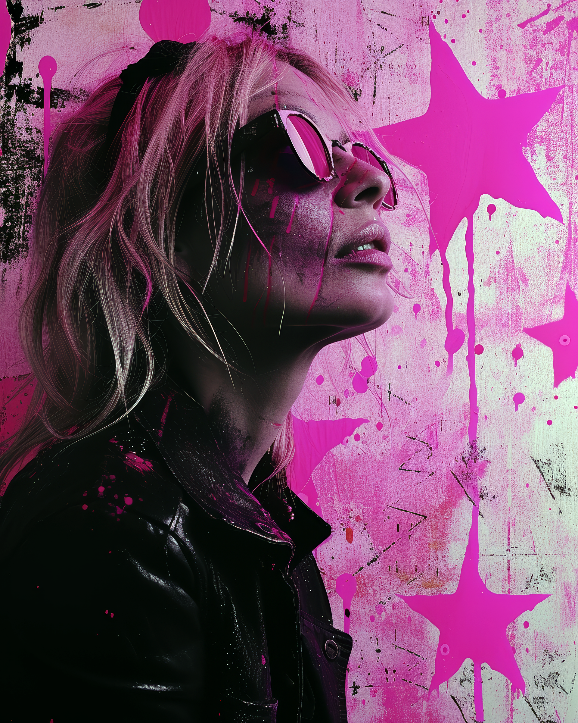 AI generated: Splattered dripped (Midjourney - Fashion)