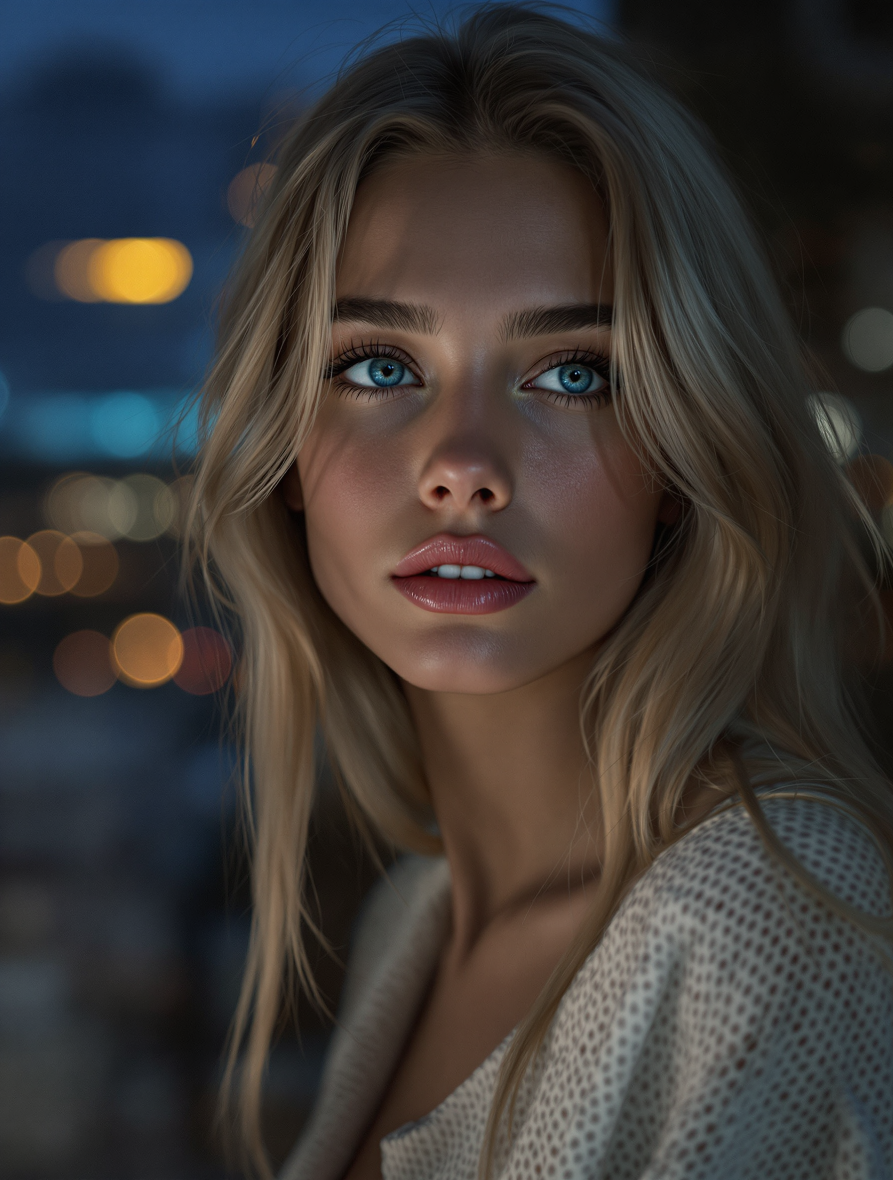 FLUX prompt: A highly detailed, photorealistic nighttime portra... - FLUX