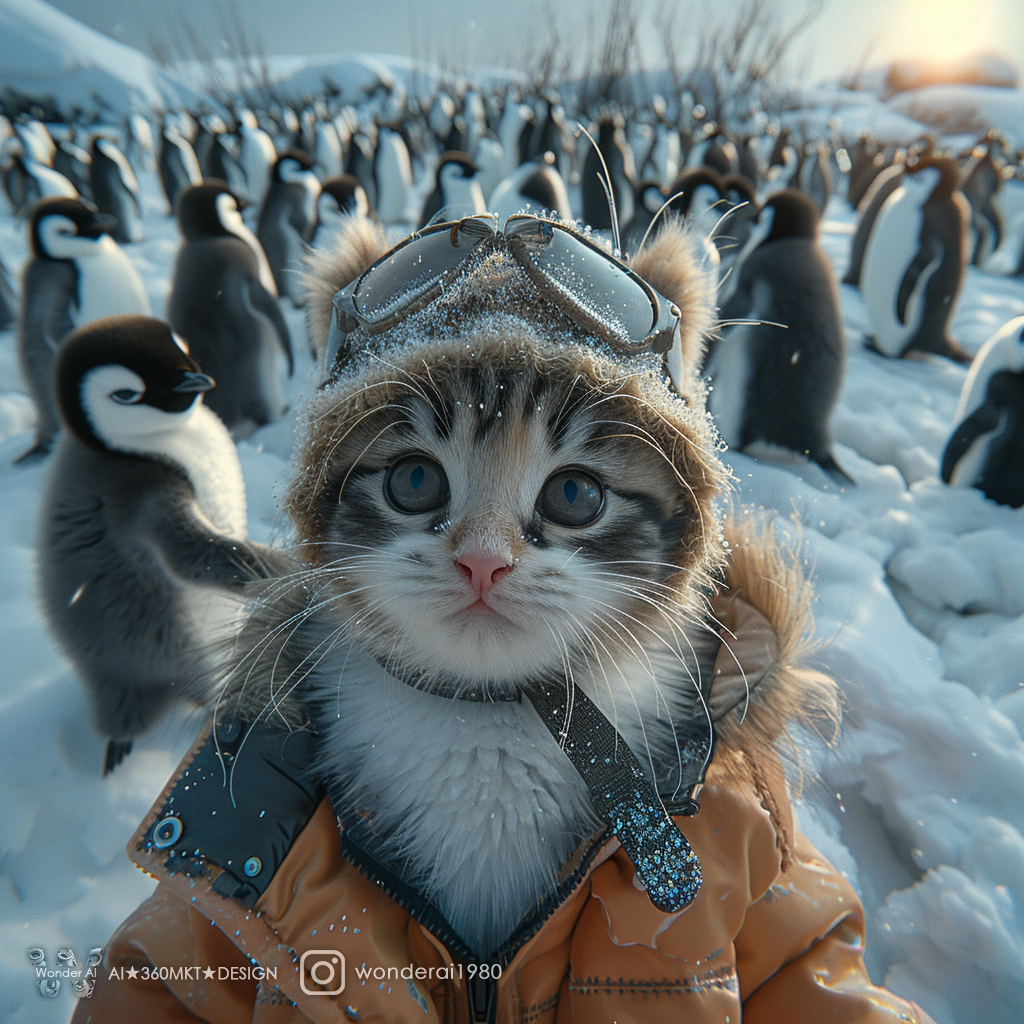 صورة مولدة بالذكاء الاصطناعي: Traveling to the polar regions (نموذج Midjourney - تصوير فوتوغرافي)