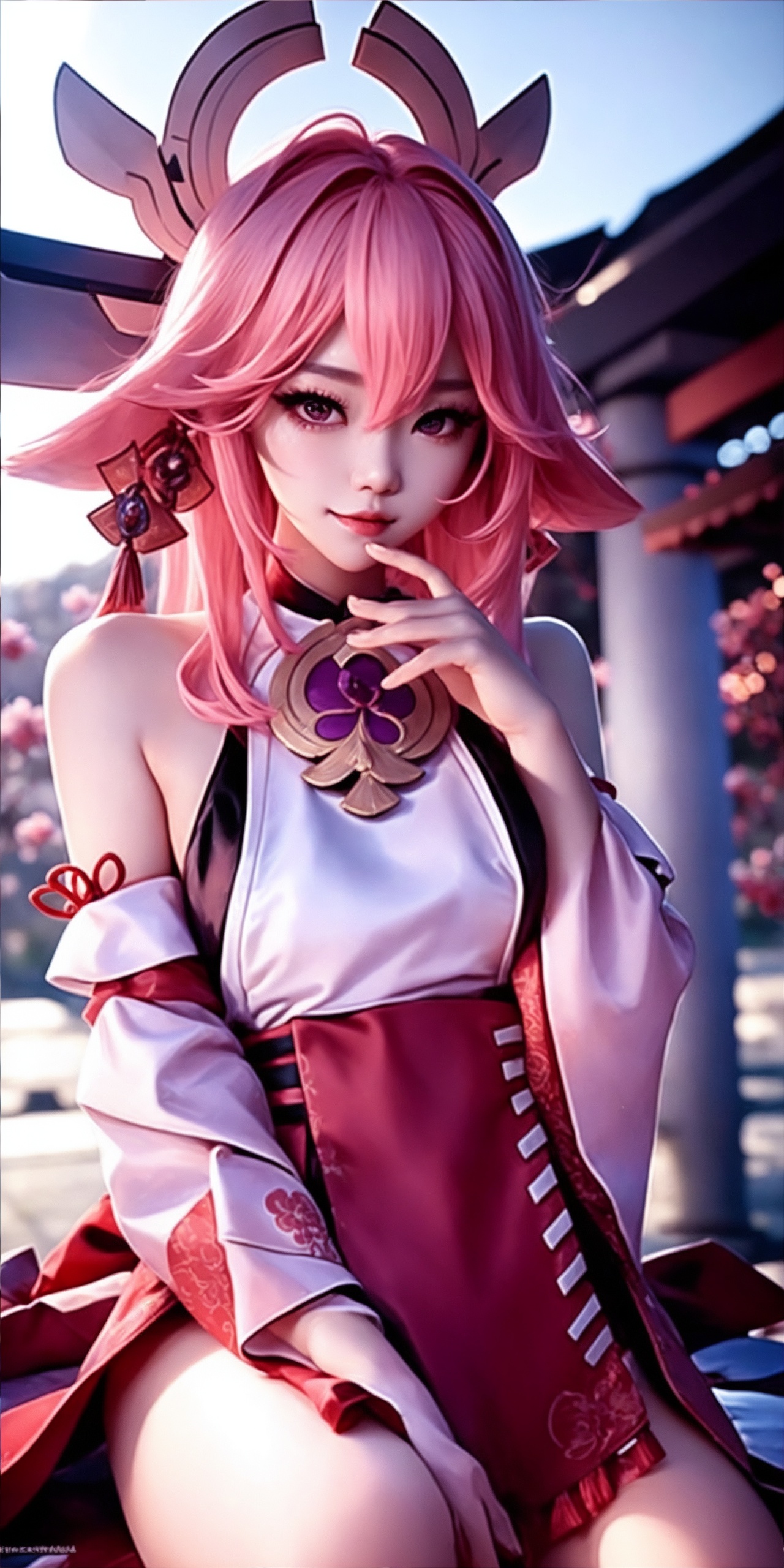 AI generated: DreamShaper prompt: 1girl, (ulzzang-6500:0.7), upper body, kpop idol, ... (DreamShaper - Anime)