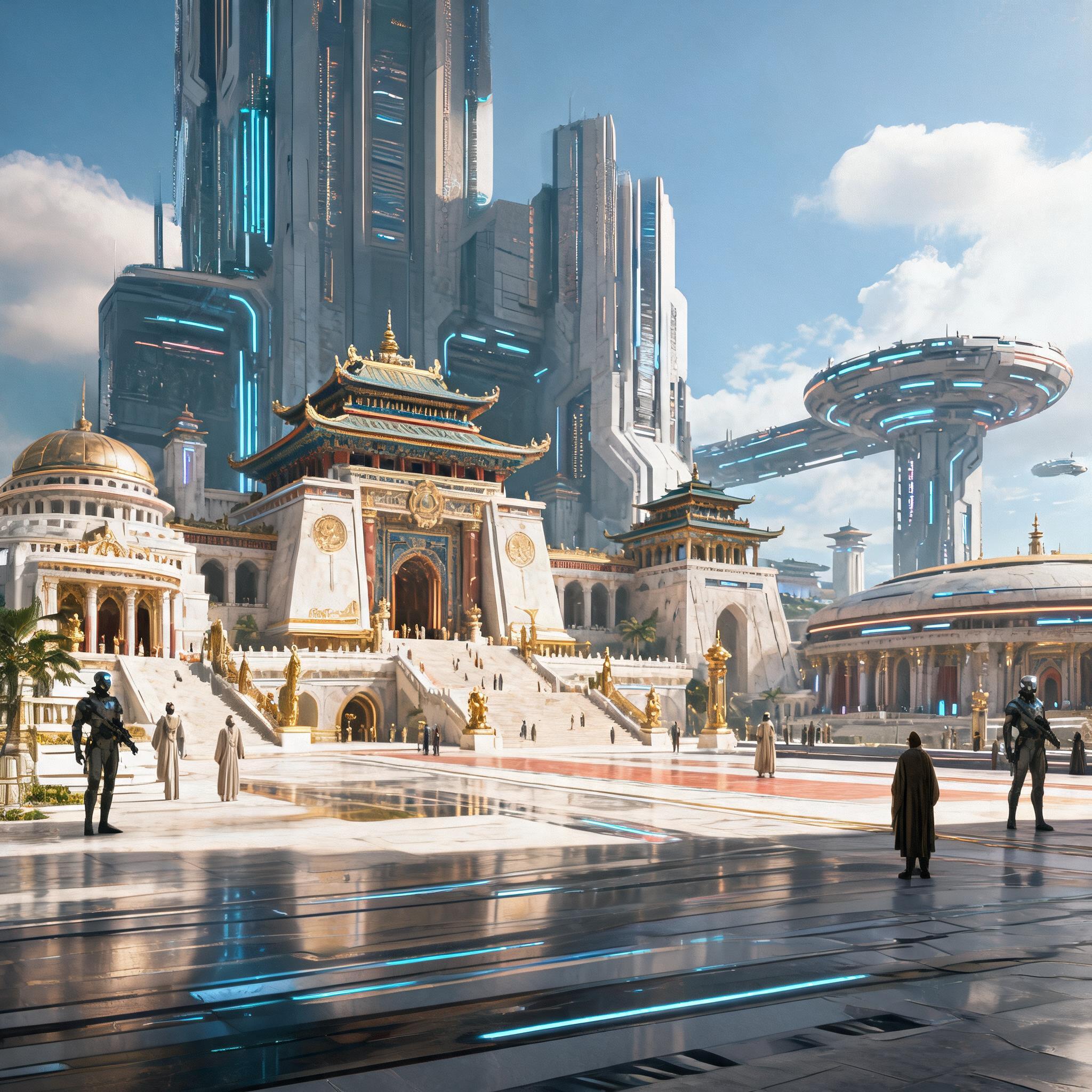 صورة مولدة بالذكاء الاصطناعي: Seedream 5 prompt: Create an image of a futuristic Central Mega City.... (نموذج Seedream 5 - فن مفاهيمي)