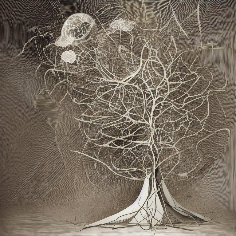 Stable Diffusion prompt: deconstructed tree, designed fro...