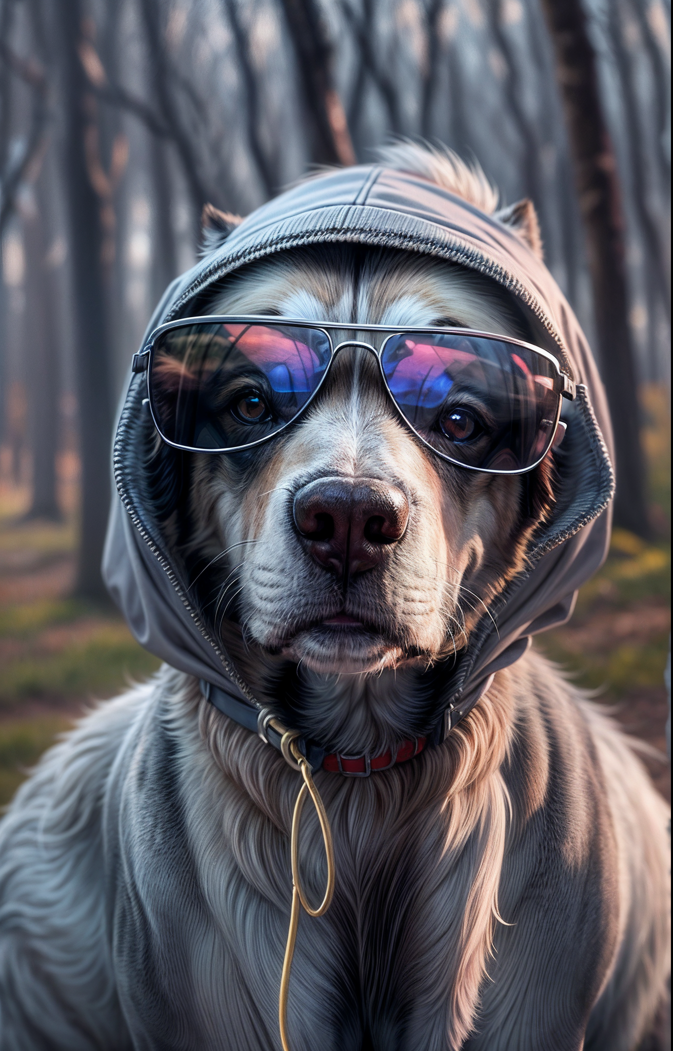 AI generated: ReV Animated prompt: "Wild and dignified eyes shining through sunglasse... (ReV Animated - Portraits)