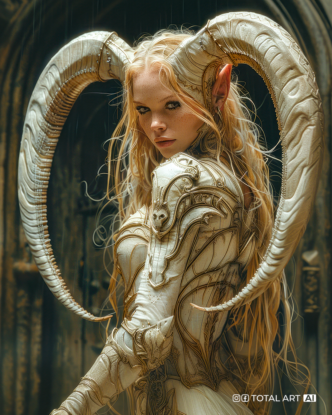 AI generated: «In the halls of Purgatory» (Midjourney - Character Design)