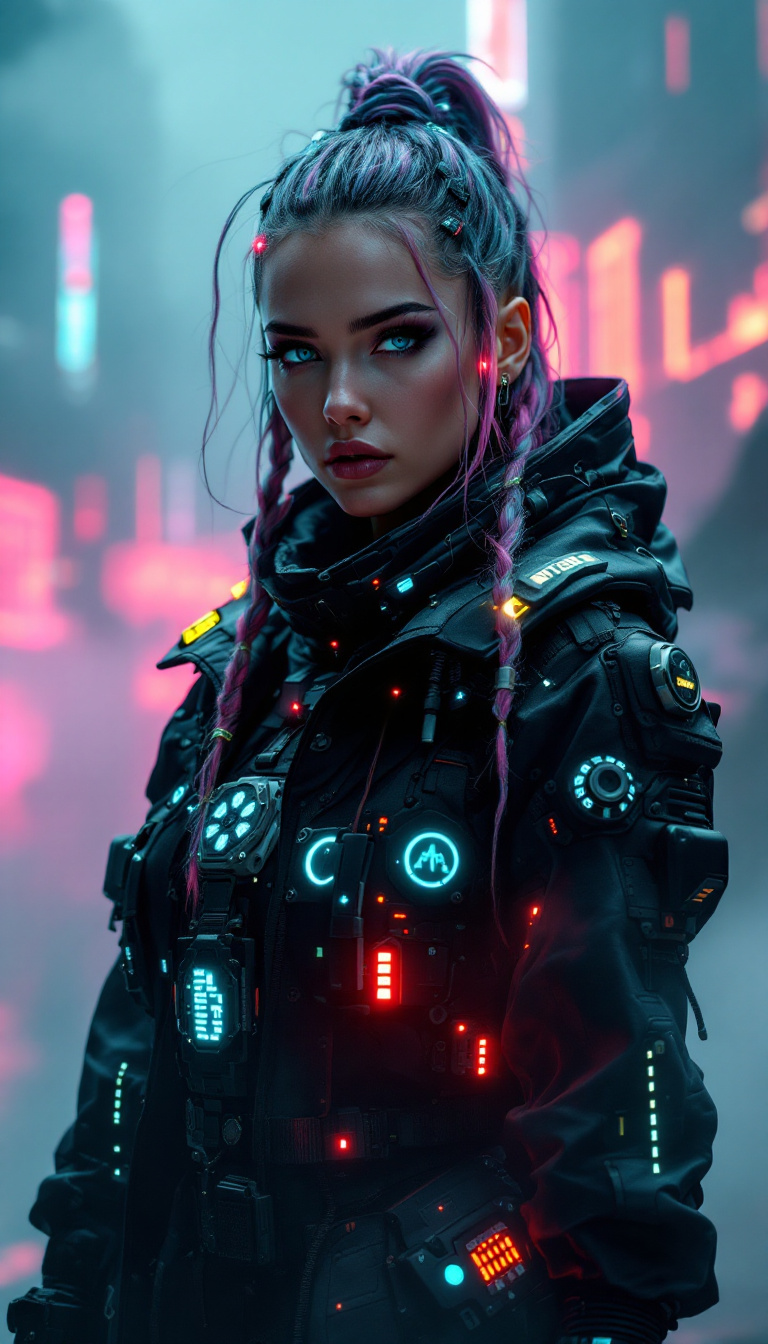 AI generated: FLUX prompt: An ultra-realistic, full-body portrait of a captiv... (FLUX - Fashion)