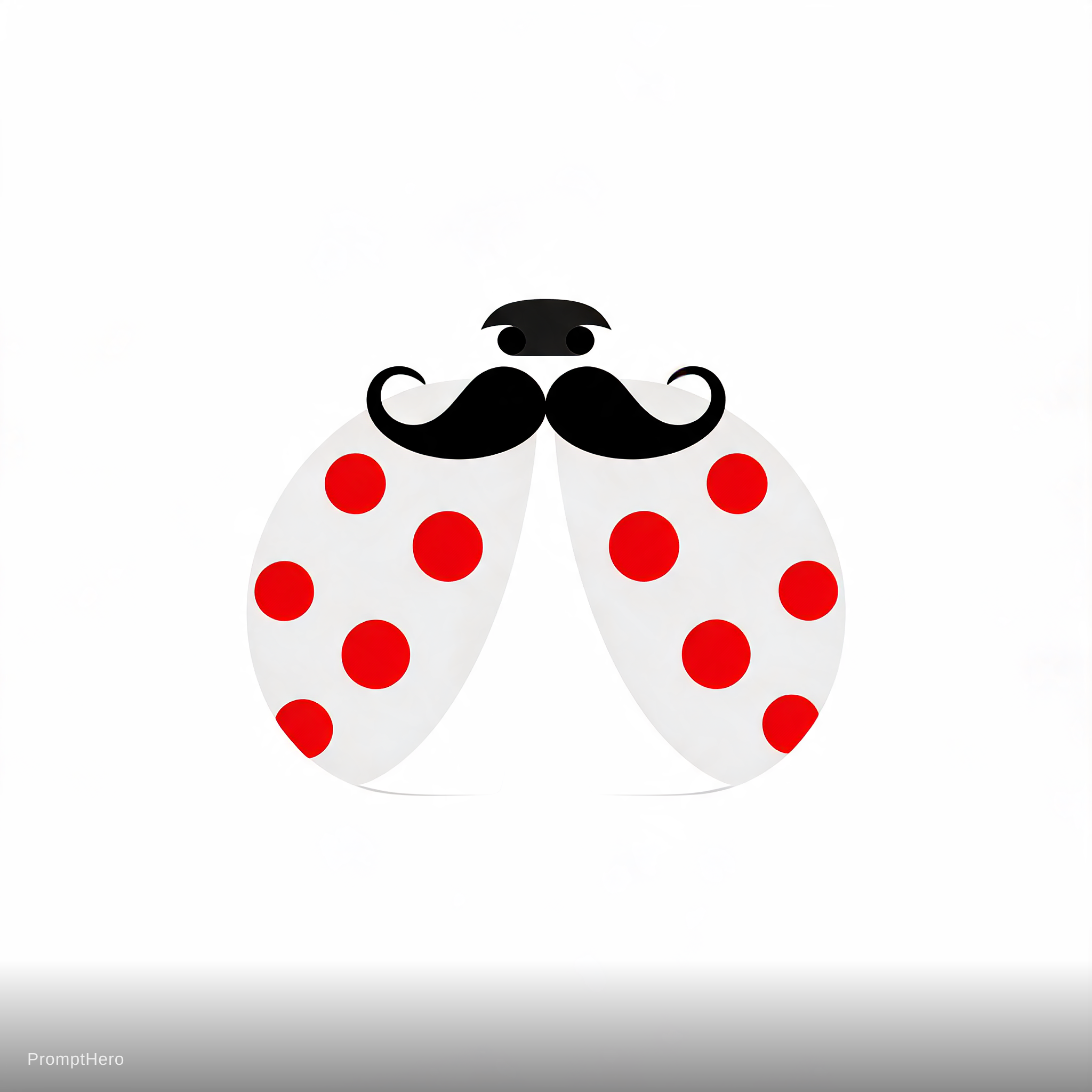 AI generated: Seedream 5 prompt: Logo di una coccinella bianca con pois rossi che p... (Seedream 5 - Logos, Icons & Design)