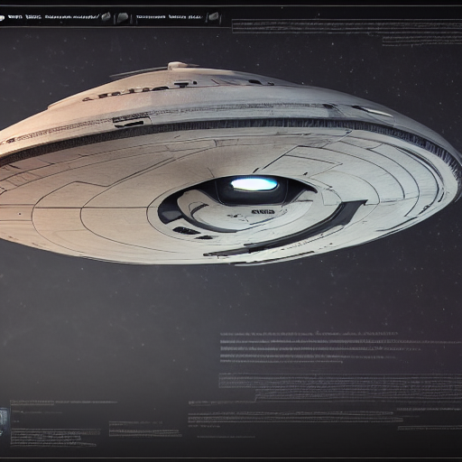 Stable Diffusion prompt: star trek starship enterprise, s...