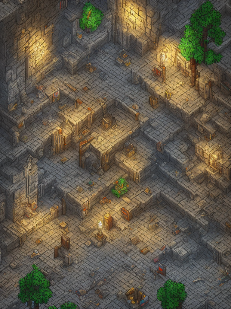 Openjourney prompt: 64 bit pixel art, dungeon, night, und...
