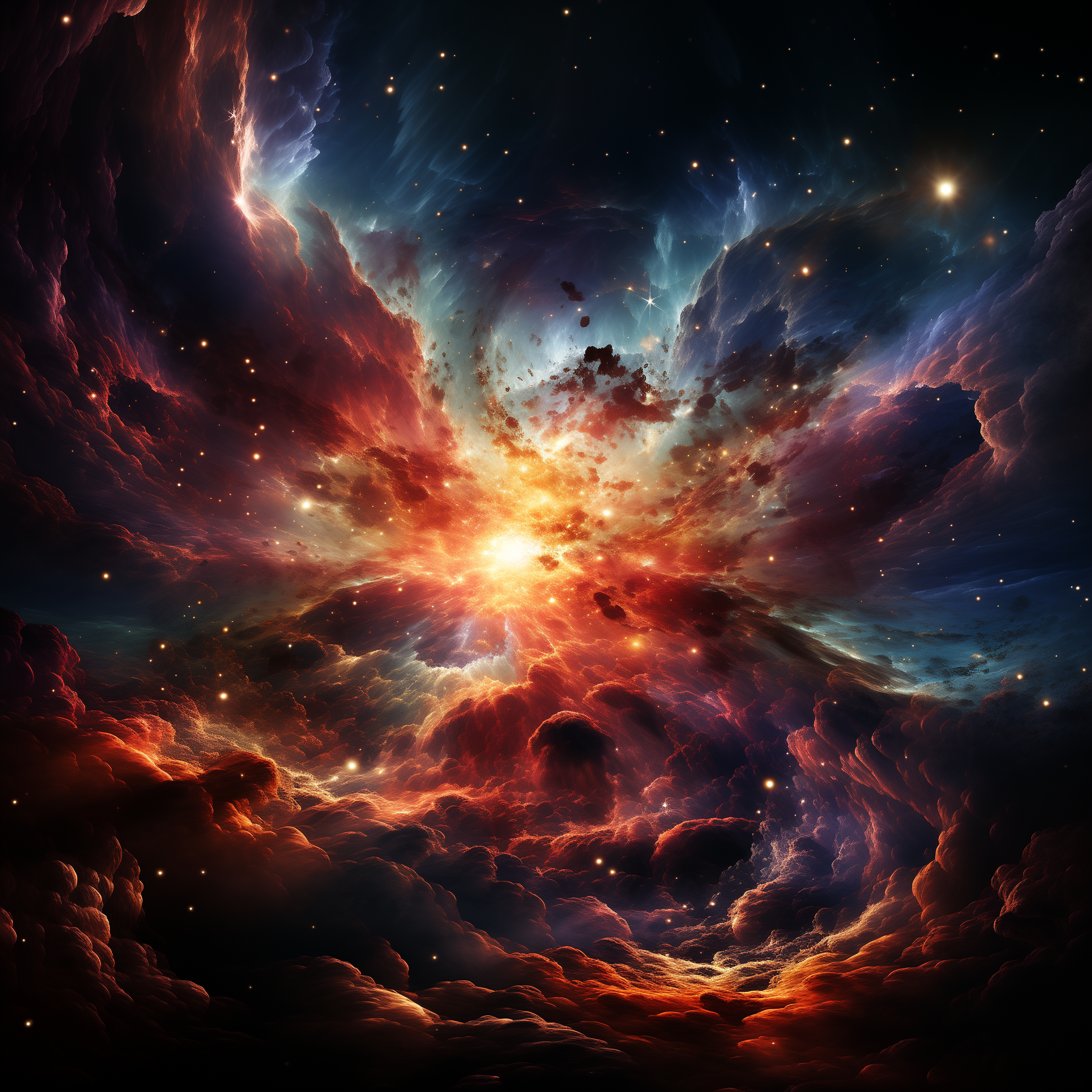 AI generated: Midjourney prompt: an ethereal intersection of time and space, a nebu... (Midjourney - Concept Art)