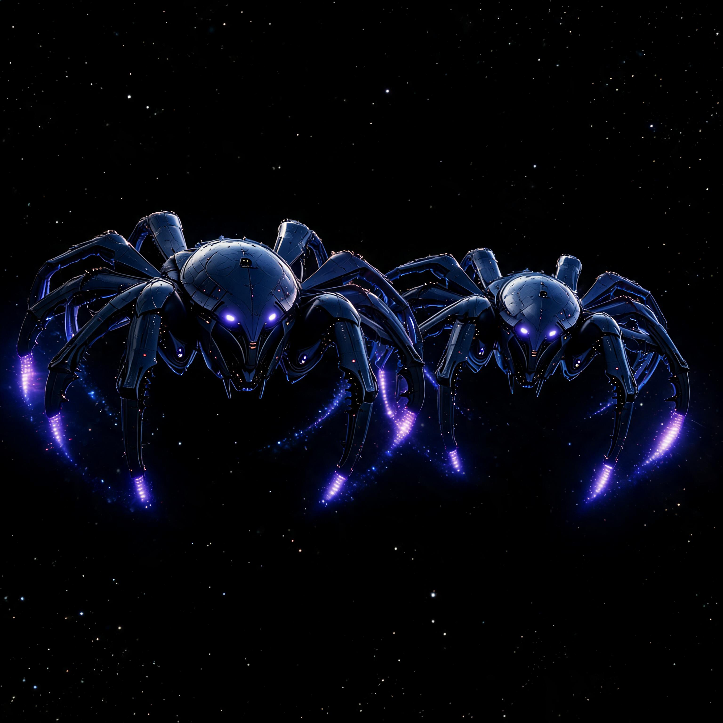 AI generated: Seedream 5 prompt: Ultra-detailed frontal cinematic view of two massi... (Seedream 5 - Concept Art)