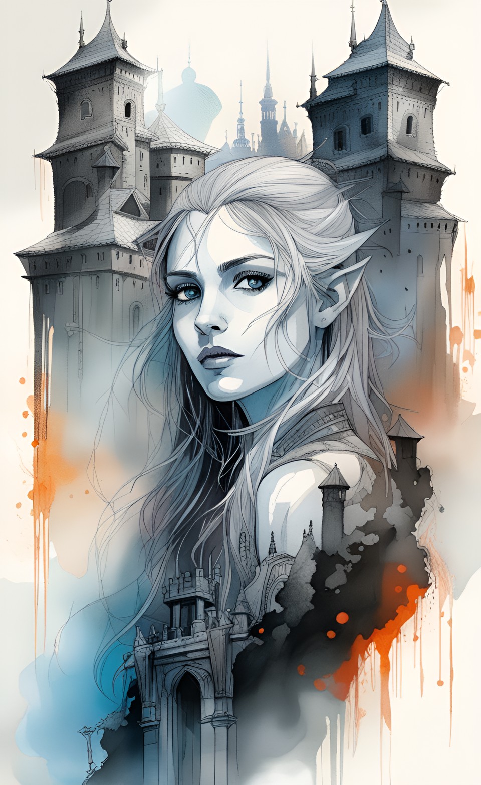صورة مولدة بالذكاء الاصطناعي: "Shadows of the Arcane" (نموذج Stable Diffusion - فن مفاهيمي)