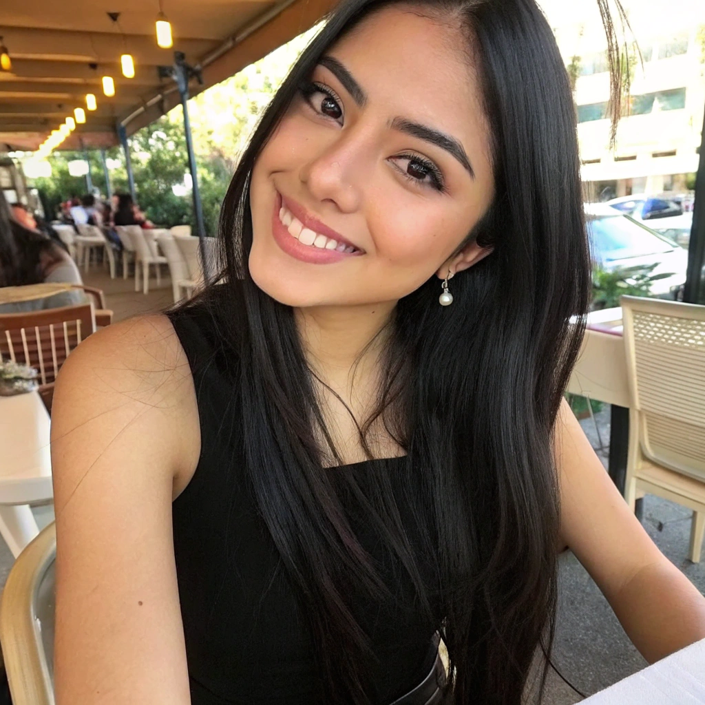 Recraft prompt: beautiful latina woman, 22 years old, long straigh... - Recraft